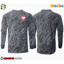 Moške Nogometnih dresov Poljska Vratar Gostujoči EP 2024 Dolgi rokavi